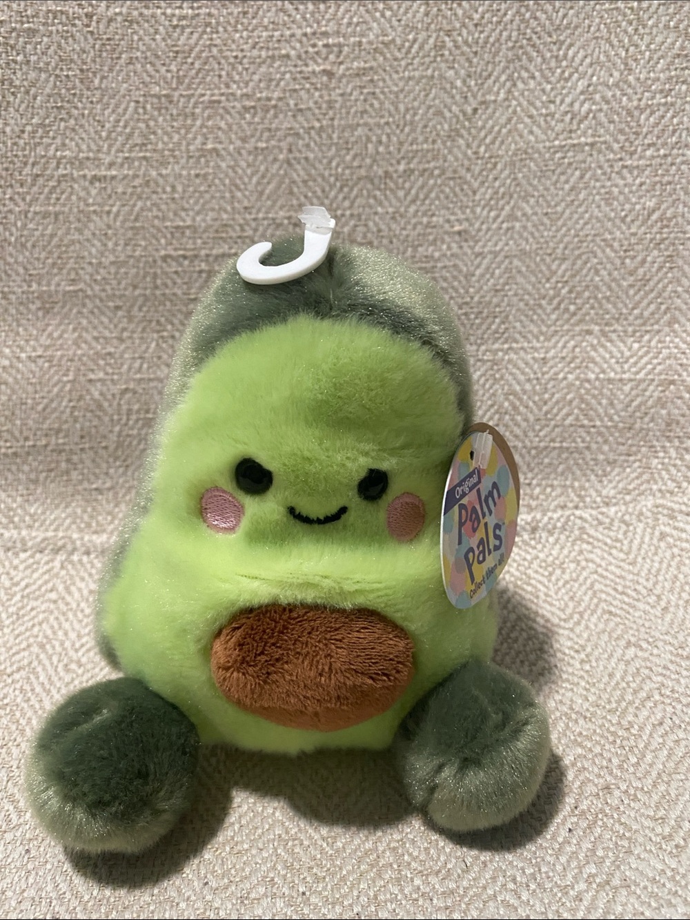 Green Plush Avocado with Brown Seed